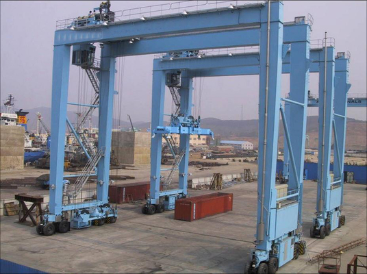 20 Ton RTG Rubber Tyred Container Gantry Crane Double Gender for Port