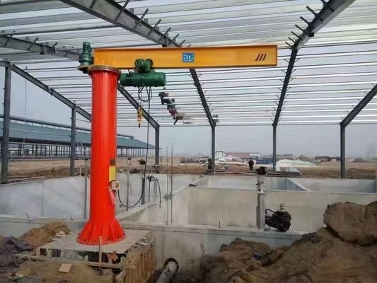 Γερανός Jib Κλάσης A5 με Ανυψωτικό για Ανυψωτική Ικανότητα 500-1000kg και Ταχύτητα Ανύψωσης 0.8-8m/min σε Απαιτητικά Περιβάλλοντα Εργασίας